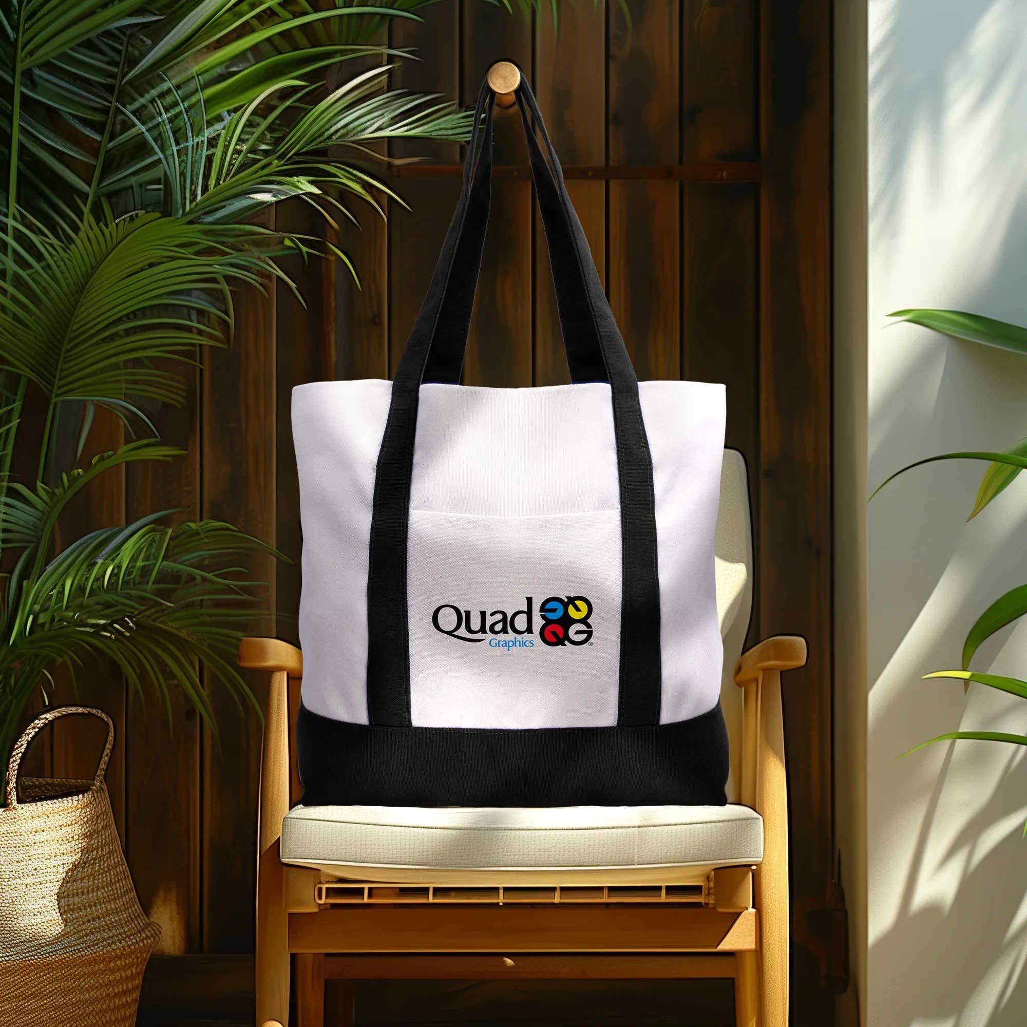 Large TJ Canvas Tote Bag, custom tote bag with logo imprint 6