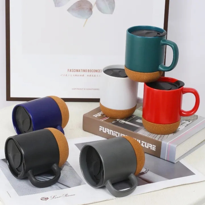 Classic 12oz Ceramic Mug with Cork Base 2
