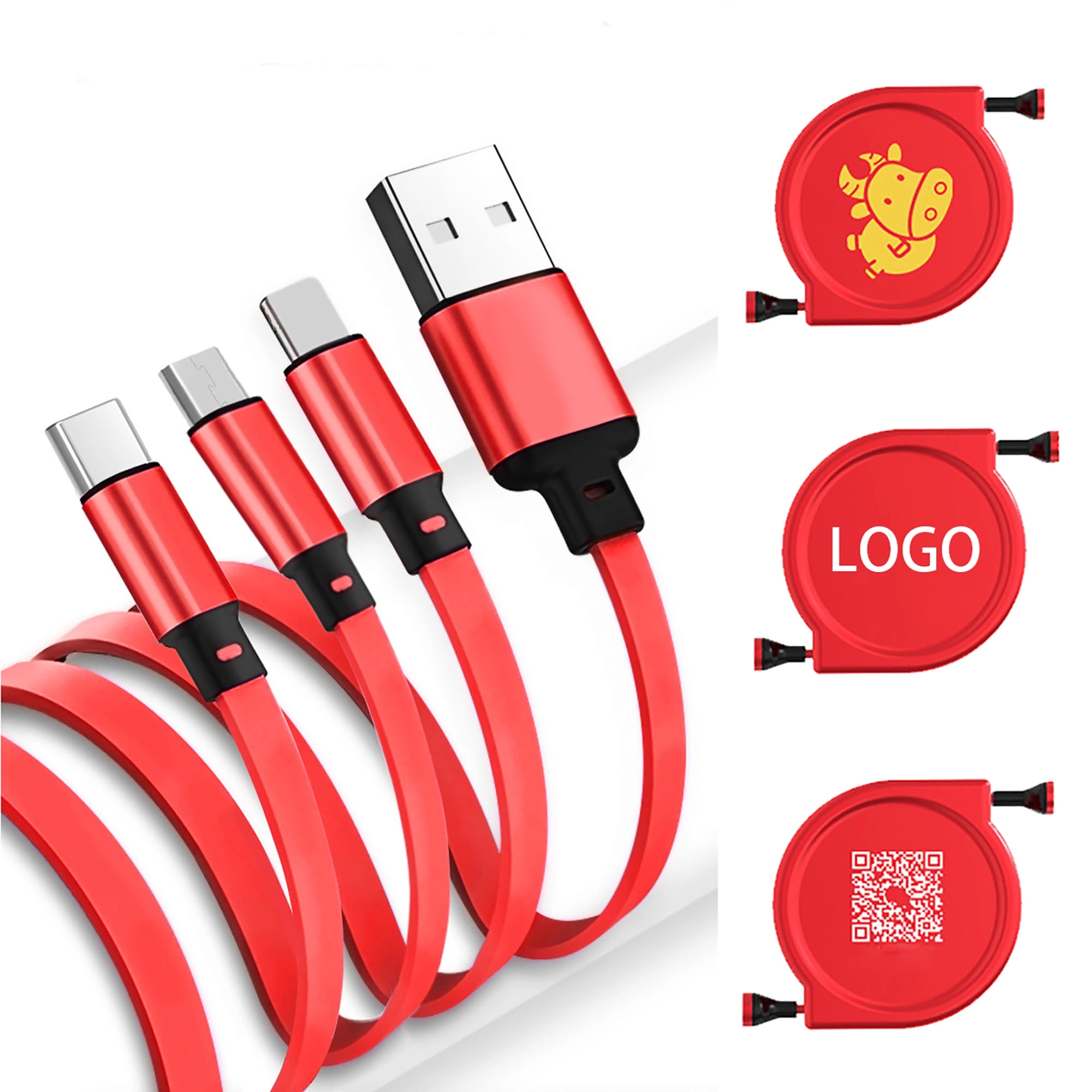 3-in-1 Retractable Charging Cable 2