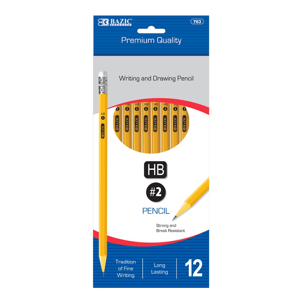#2 Pencils - Yellow Unsharpened 12 Pack 1