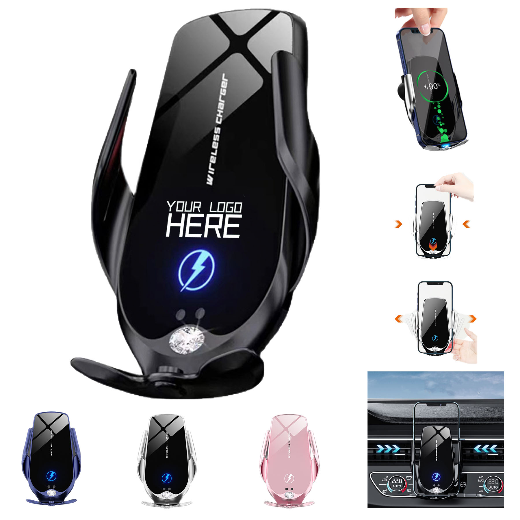 Wireless Car Charger Mount Holder 1