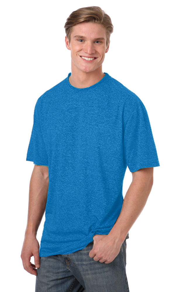 Men's Heathered Crew Neck Tee 9