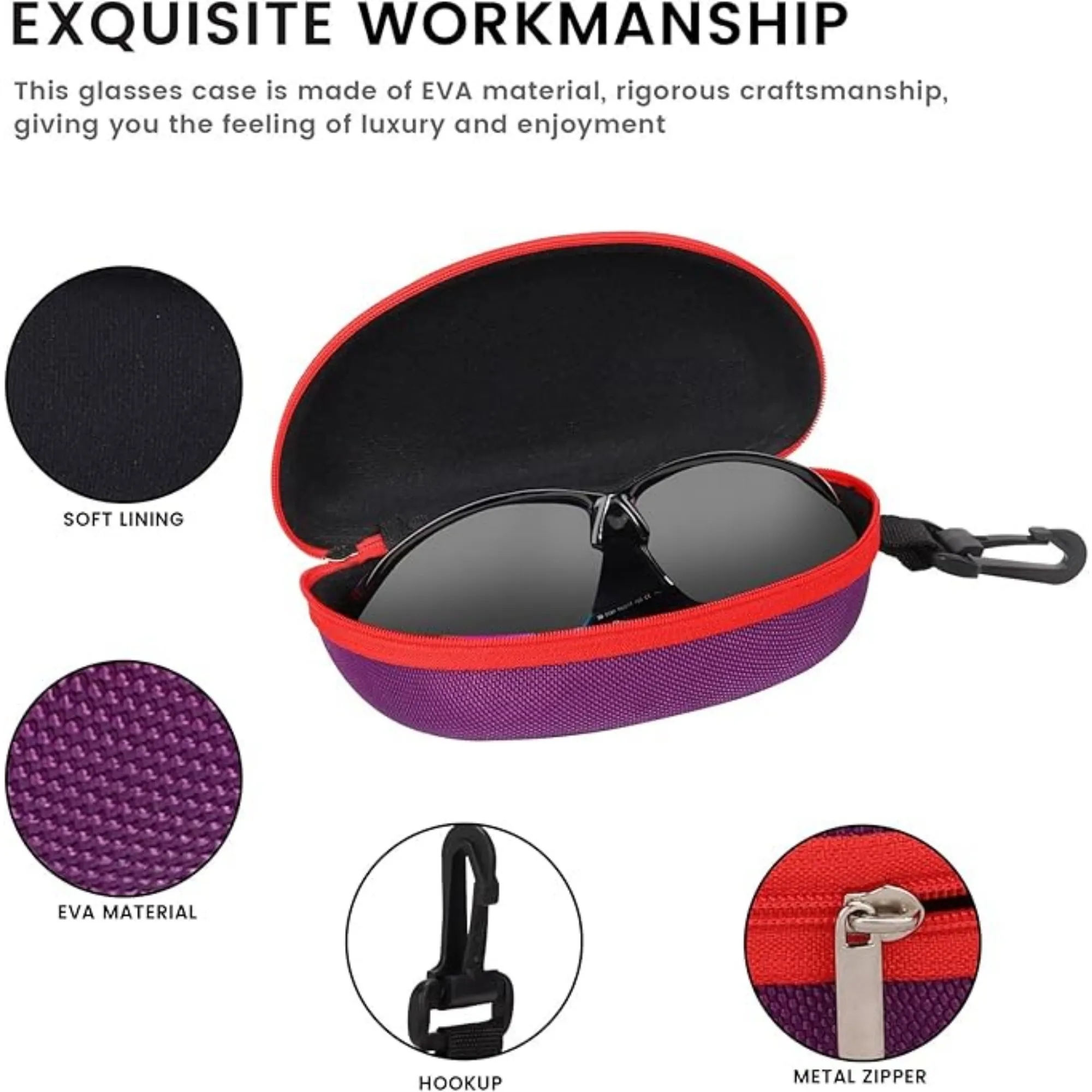 Portable EVA Crush-Resistant Sunglasses Case Outdoor 7