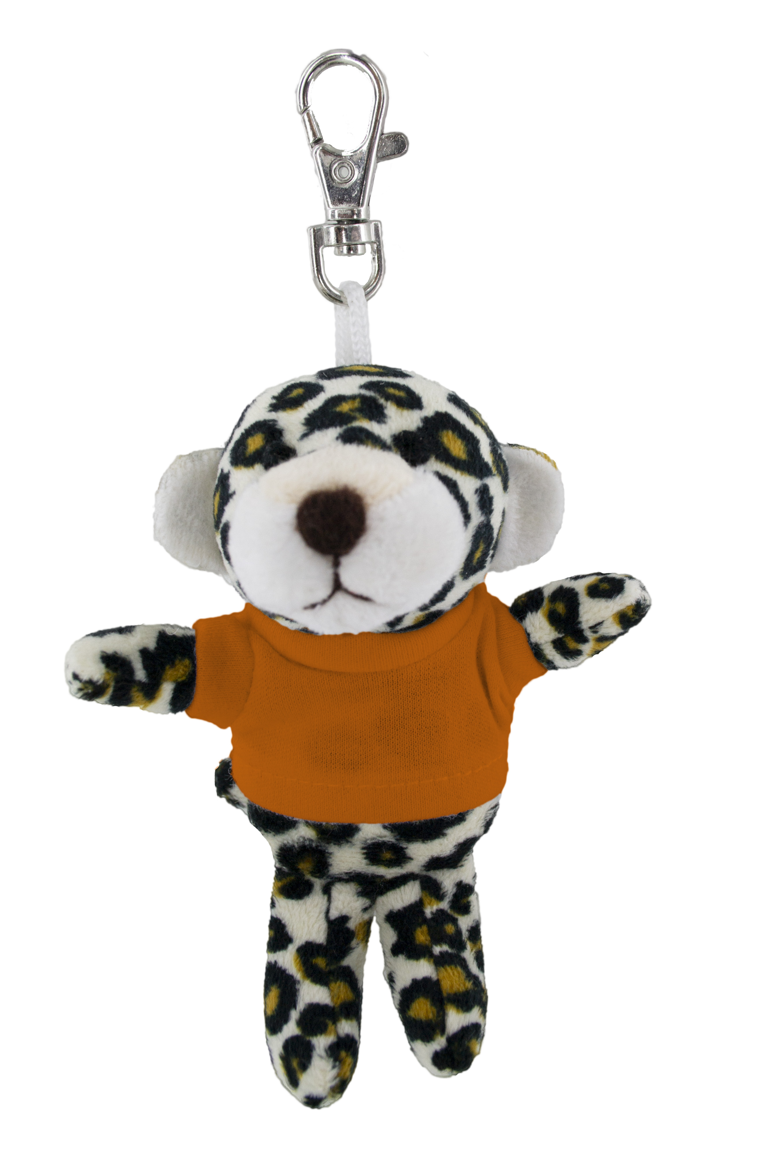 Soft Plush Leopard Keychain With Tee 1