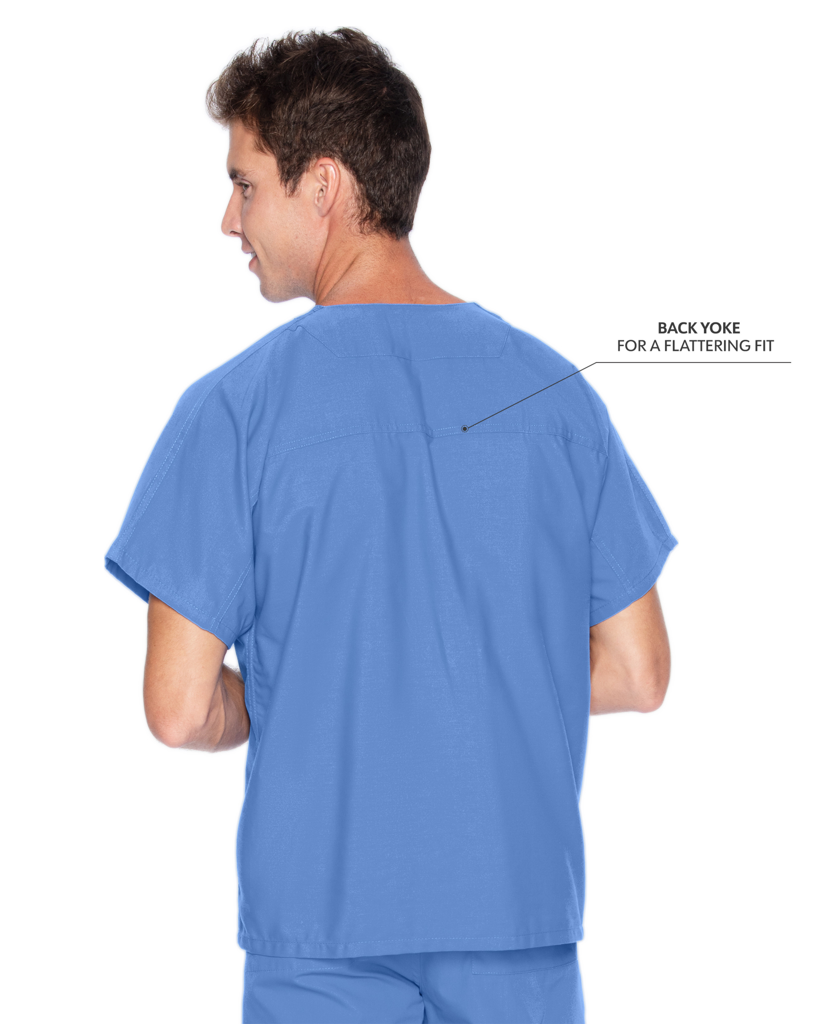 Landau - Essentials - Unisex One-Pocket Reversible V-Neck Top 32
