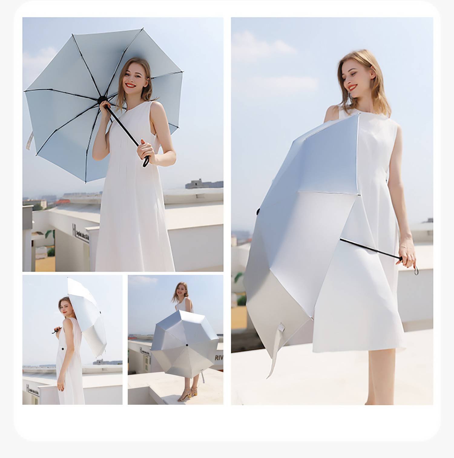 Mini Titanium Silver Coating Sunscreen Umbrella 5