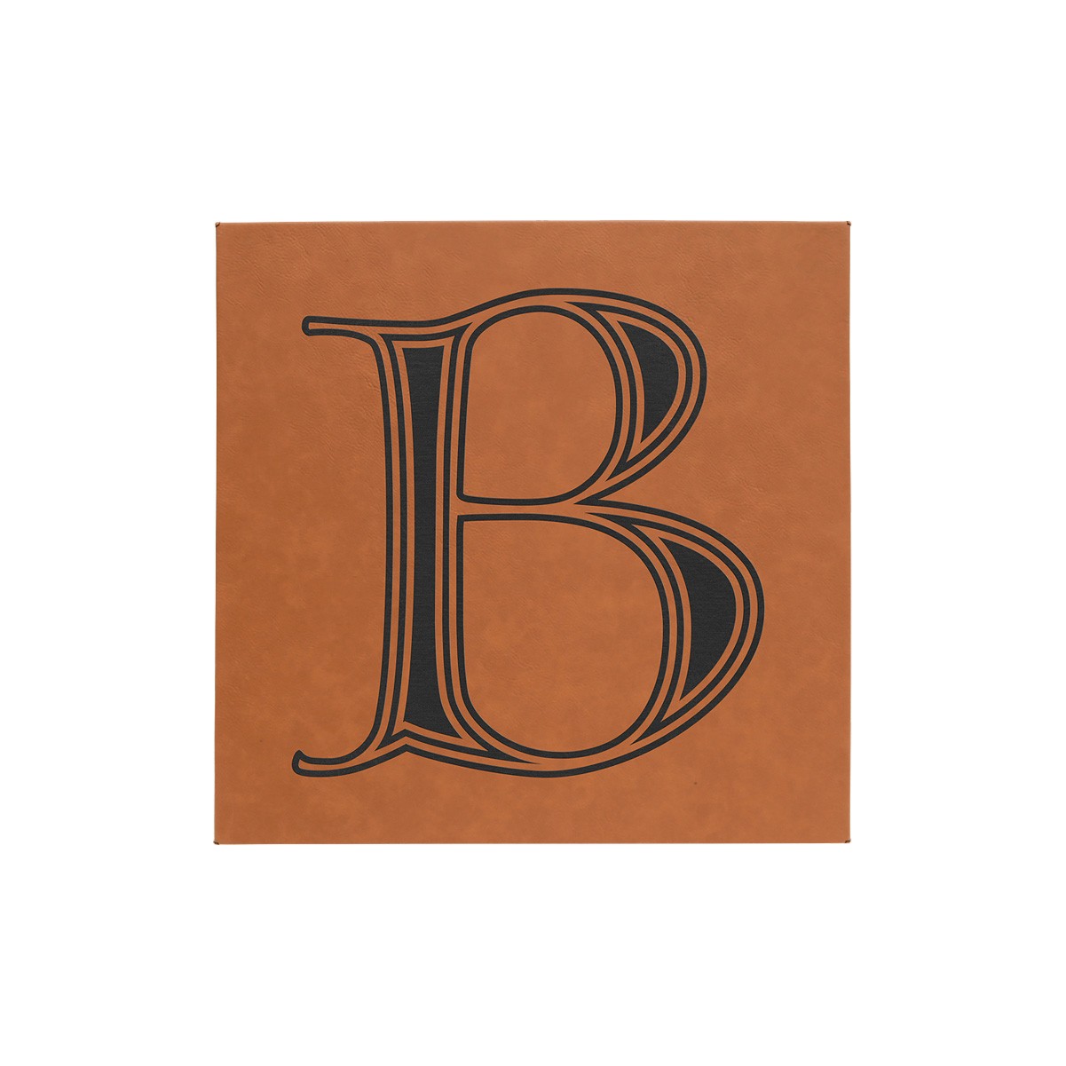 14" x 14" Rawhide Leatherette Wall Decor