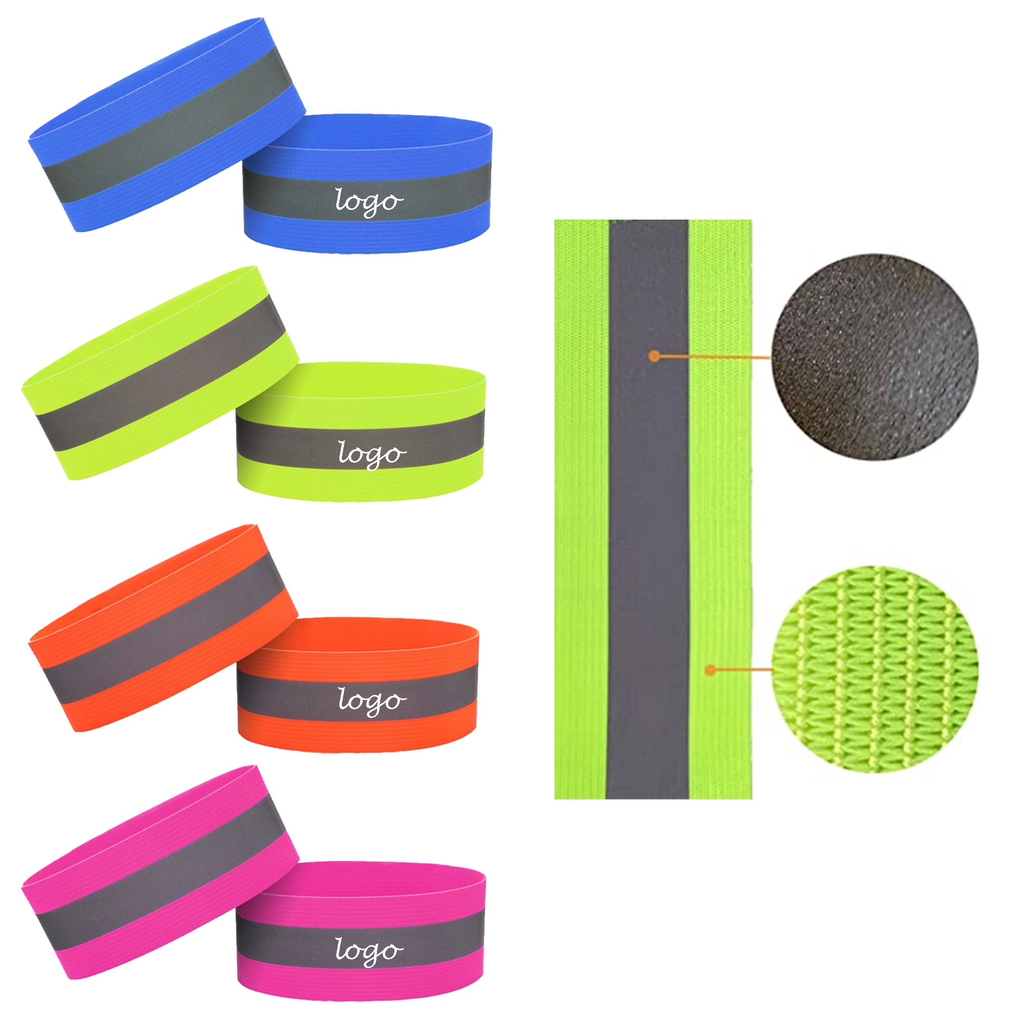 Night Reflective Strap Arm Band Single 3