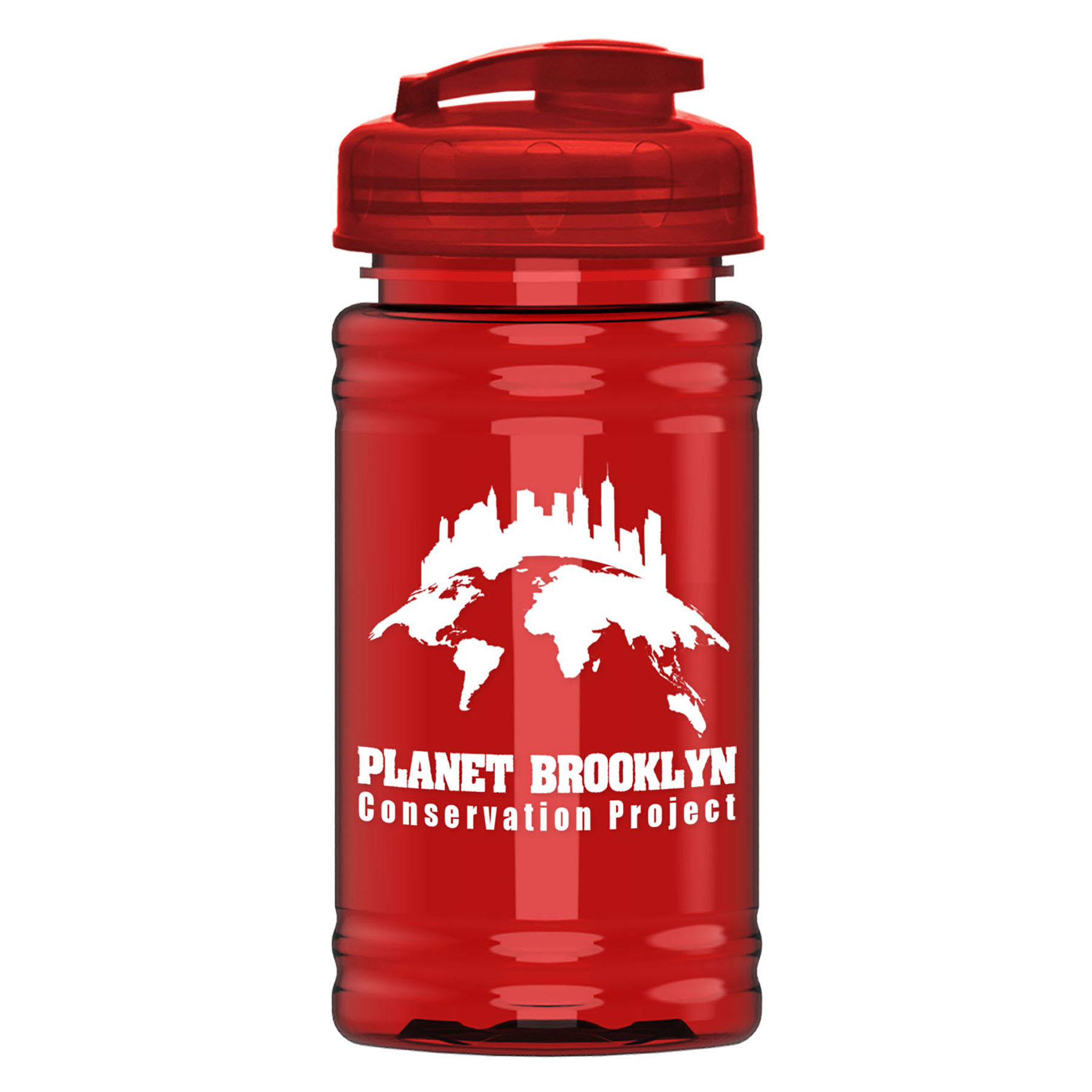 UpCycle - Mini 16 oz. rPet Sports Bottle with USA Flip 3