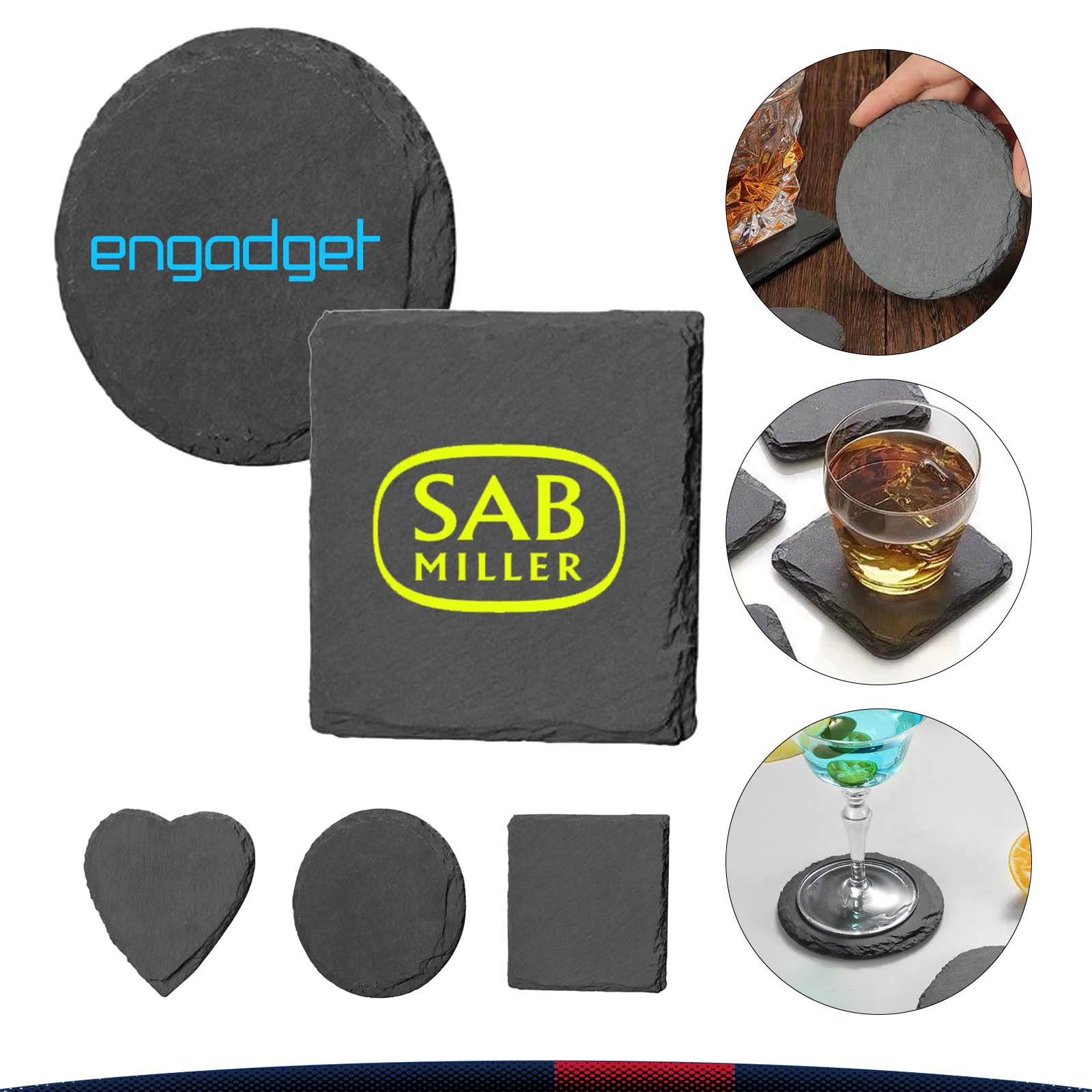 Retro Slate Stone Coaster 3