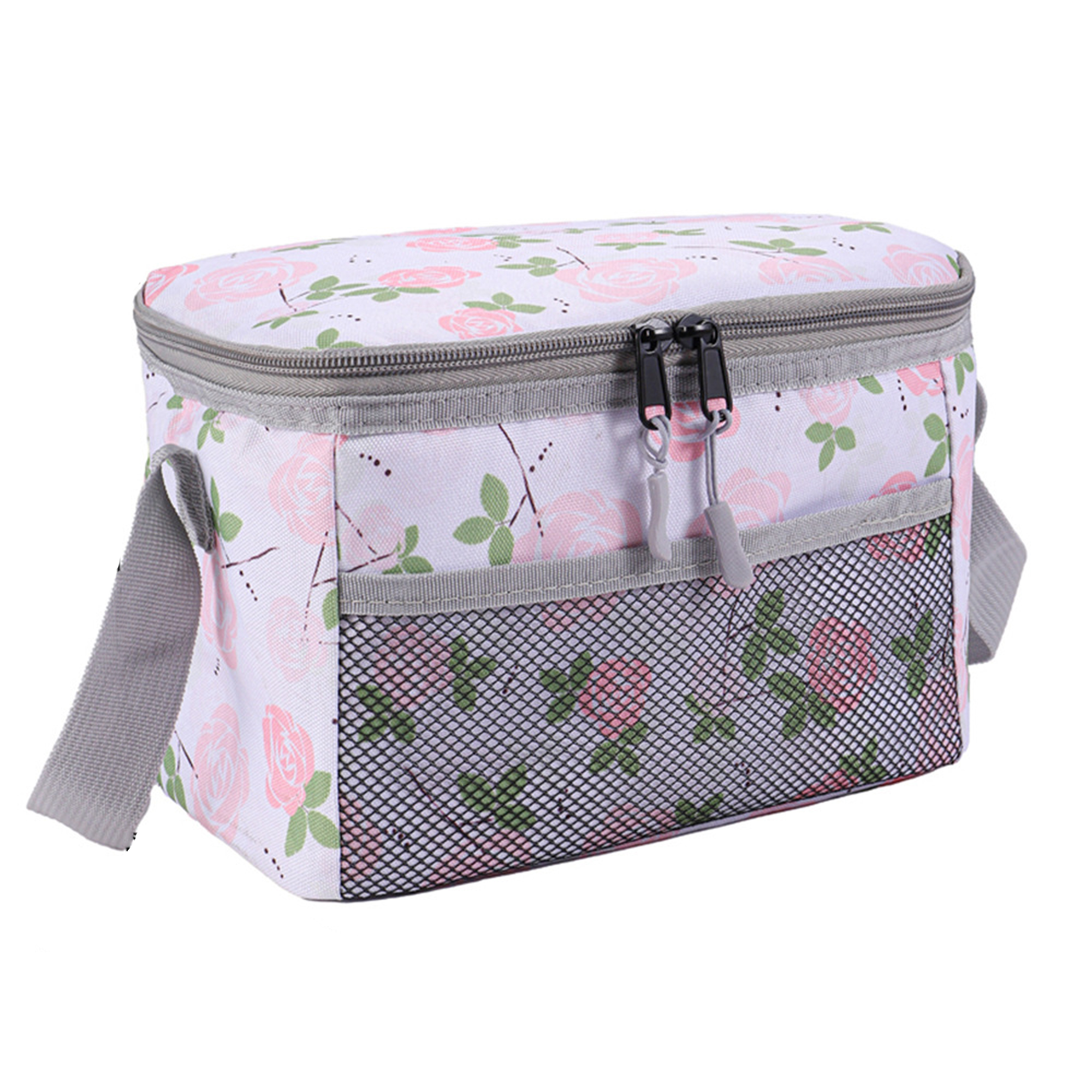 6 Cans Foldable Insulated Lunch Bag With Zipper 3
