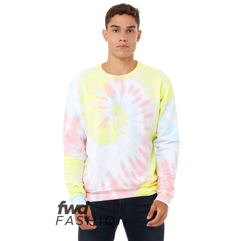 Bella + Canvas FWD Fashion Unisex Tie-Dye Pullover Sweatshirt 16