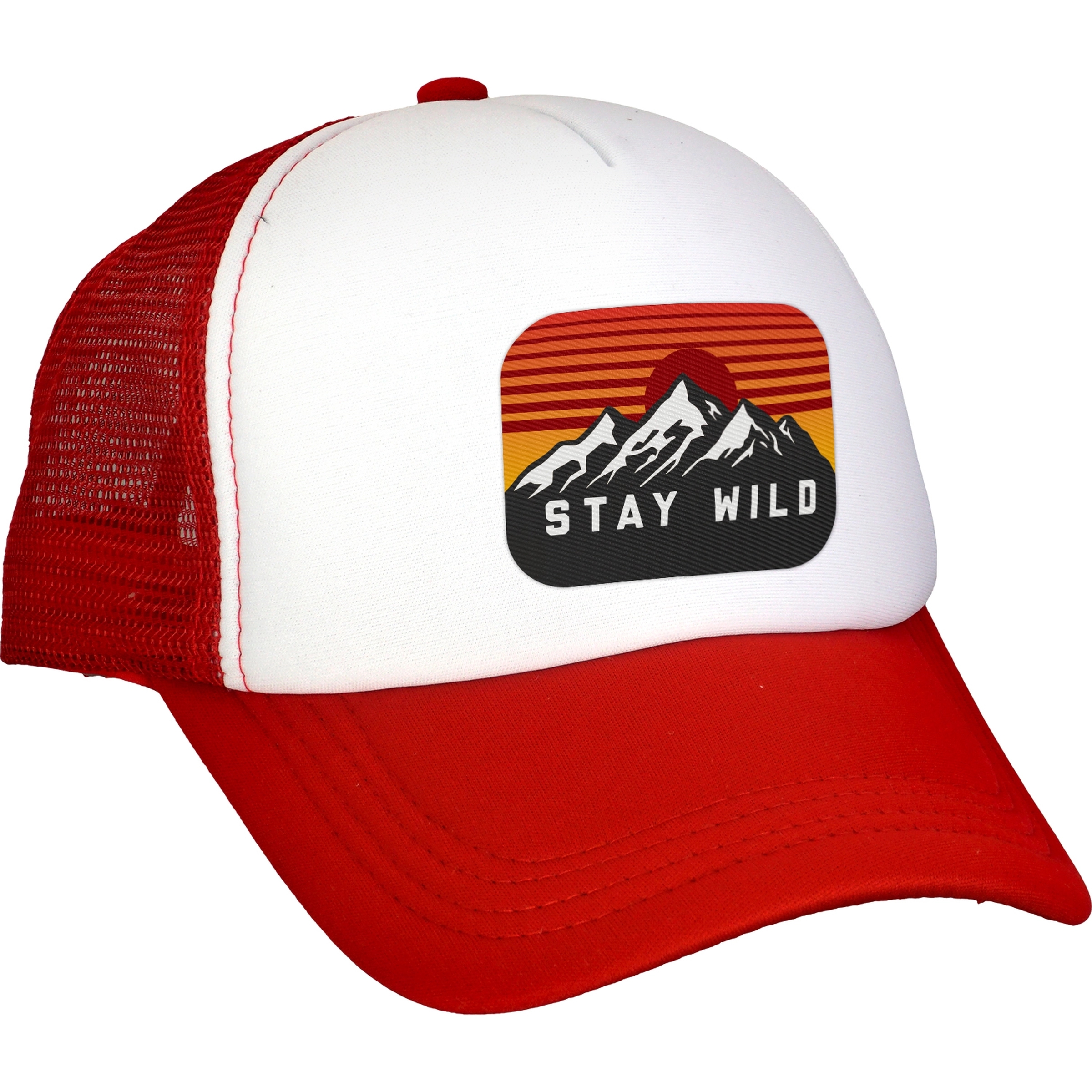 Foam Rectangle Emblem Trucker Hat 5