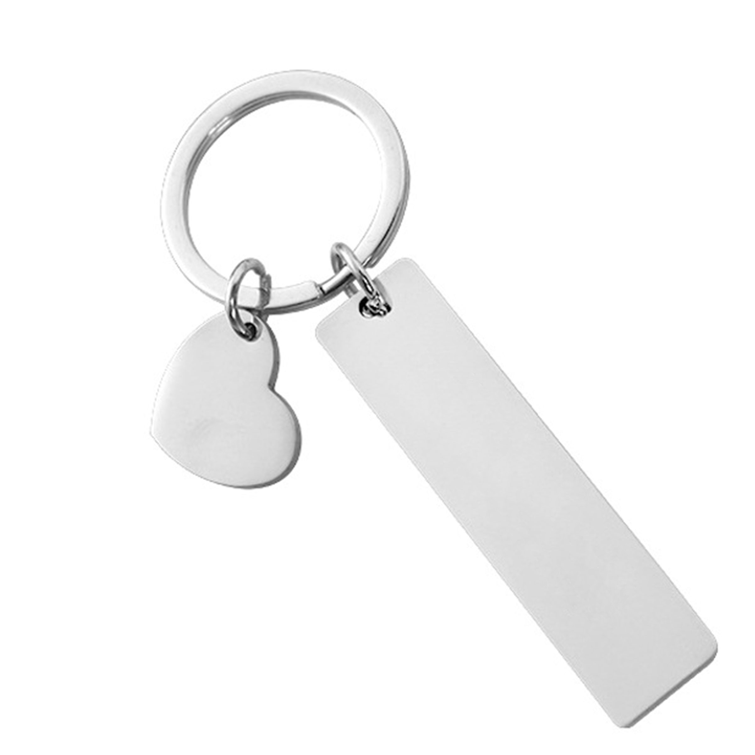 Stainless Steel Double-Sided Keychain 18