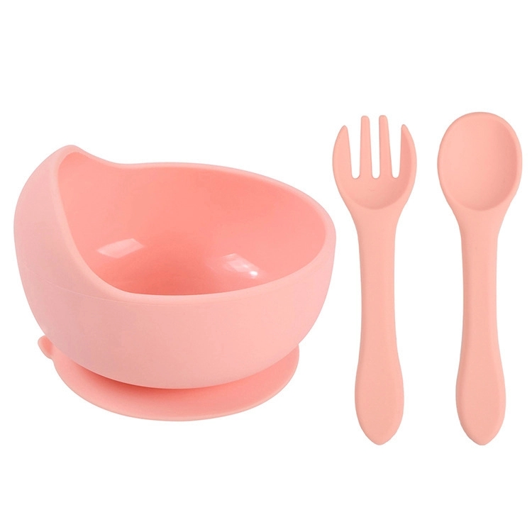 Silicone Suction Bowls for Baby with Spoon and Fork 17
