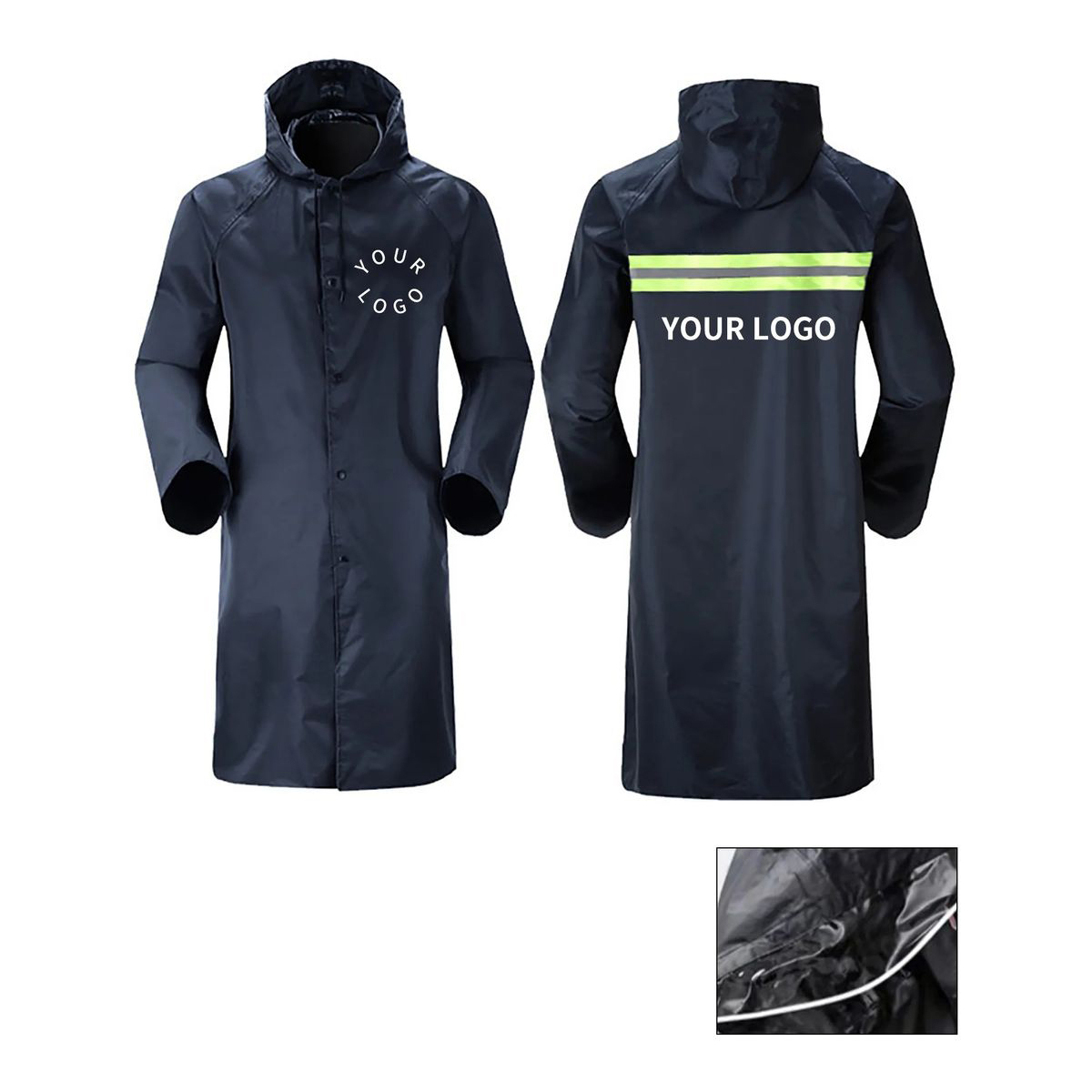 Durable 51 Inch PVC Raincoat for Daily Outdoor Use 3