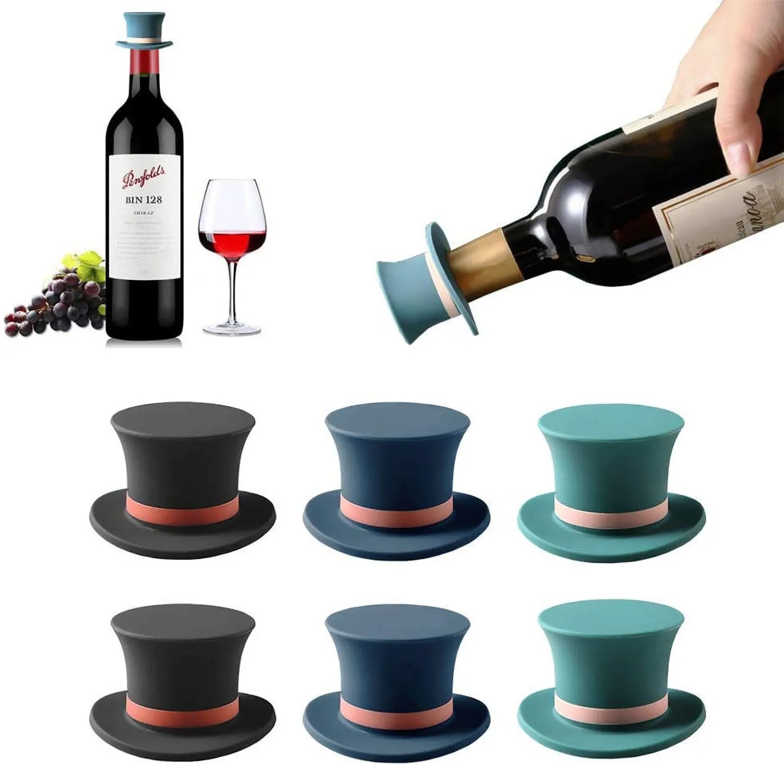 Wine Stopper Silicone Caps 2