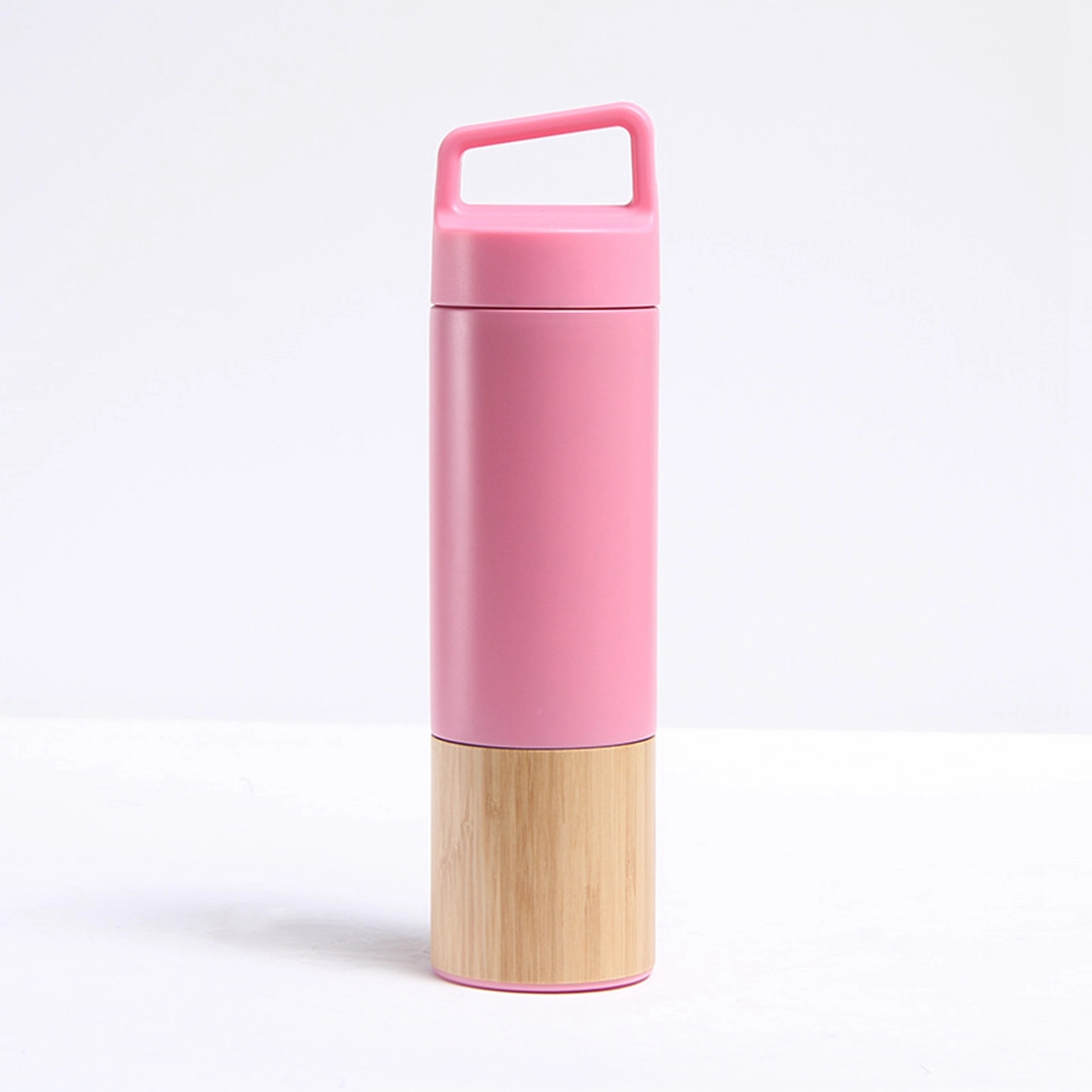 20 Oz. Triple Wall Bamboo 304 Stainless Steel Vacuum Flask, custom water bottle with logo imprint 10