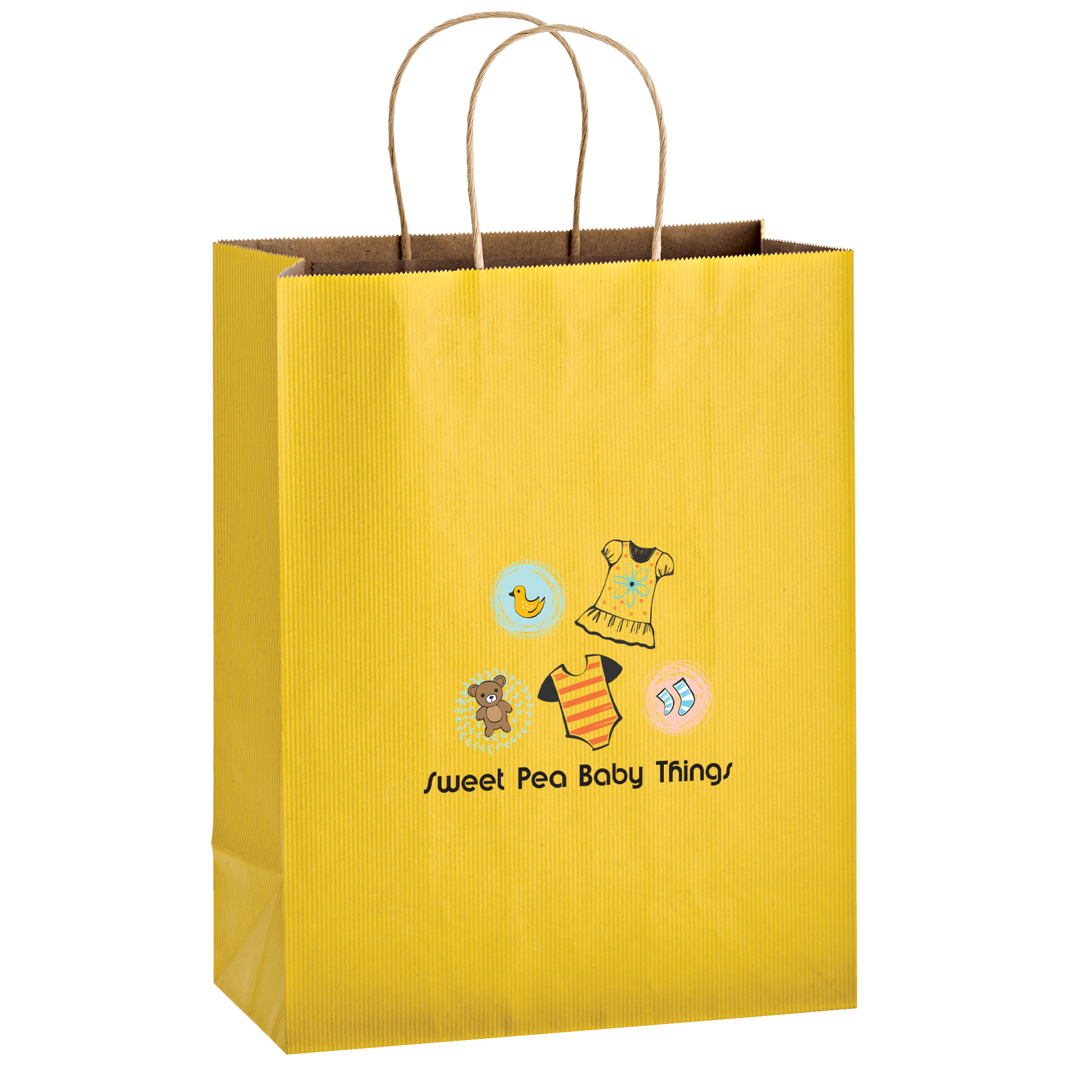 Matte Color Paper Shopper with Twisted Paper Handles 13