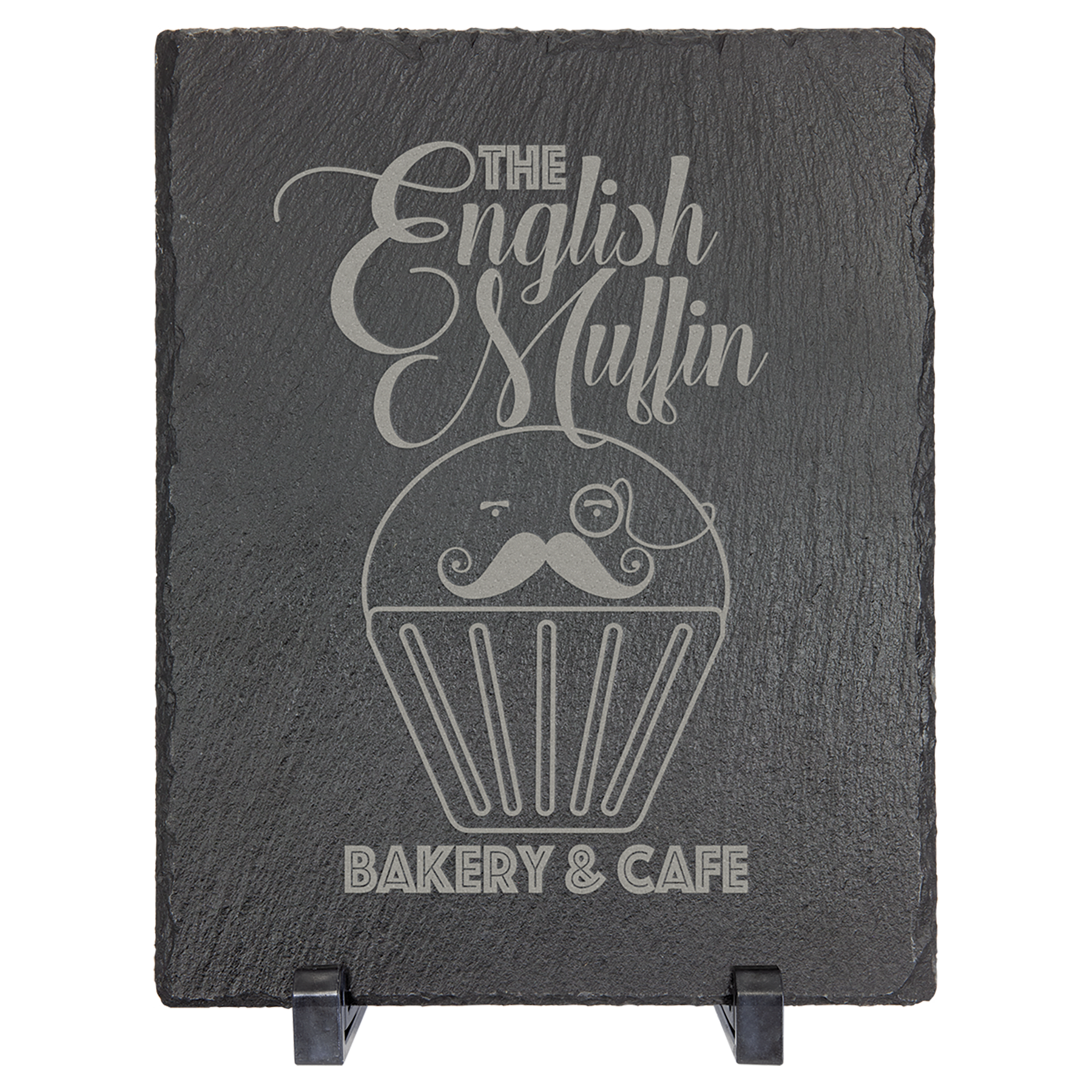 9" x 7" Rectangle Slate Decor with Plastic Feet 1