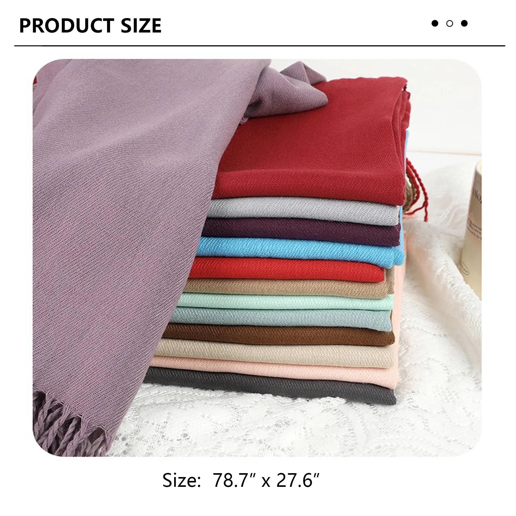 Women's Thick Warm Scarf 3
