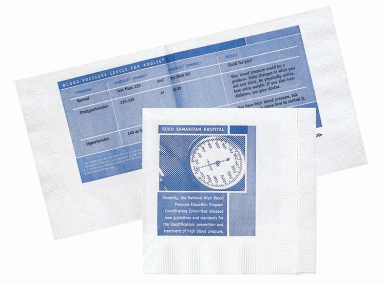 2-Ply White Beverage Promo Napkin - High Line