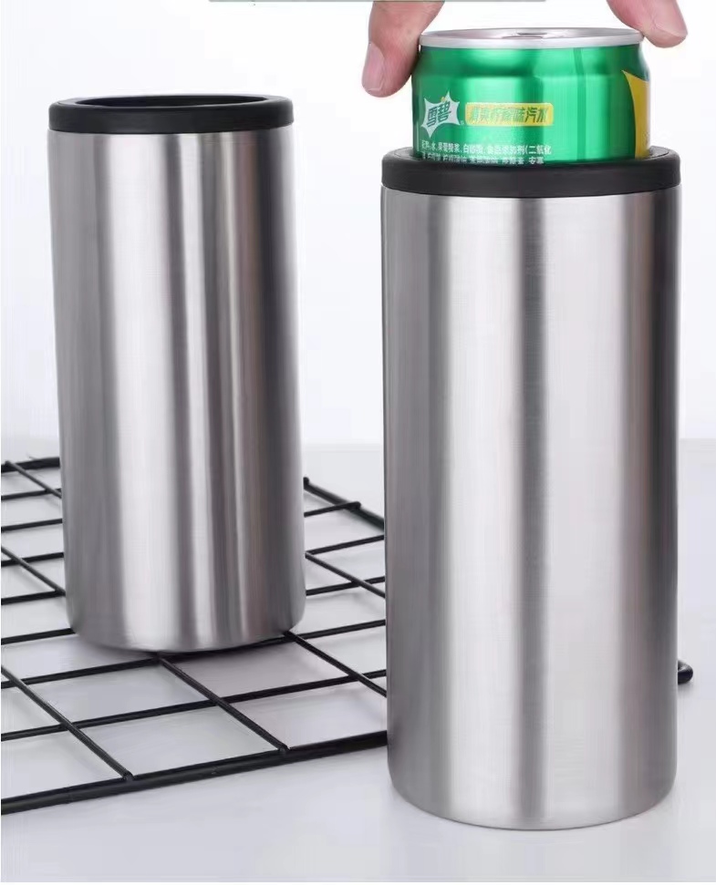 Slim Stainless Steel Insulated Can Holder 2