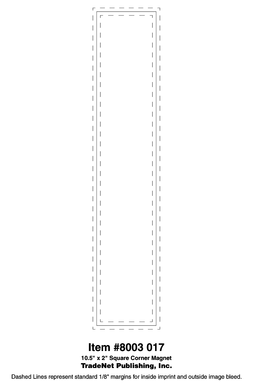 Magnet - 10.5x2 Square Corners 40 Mil Outdoor Safe 4