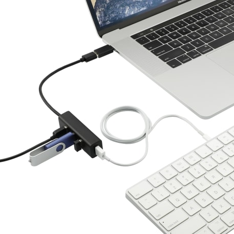 Aluminum 4-Port USB 3.0 Hub with Type C Adapter 19