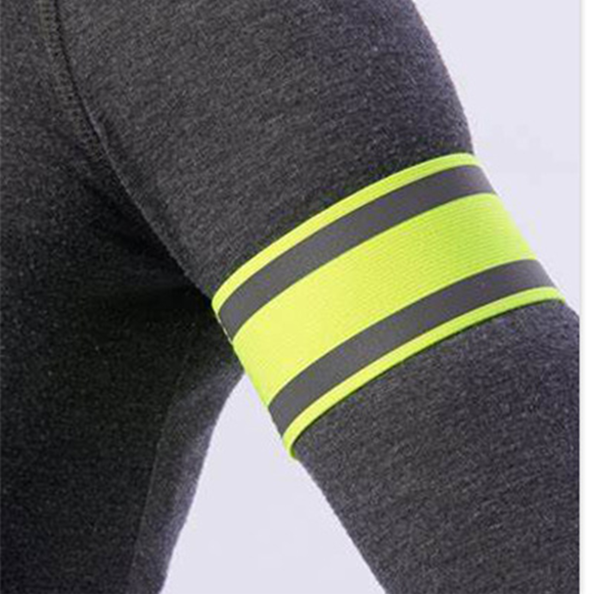 Pair of Reflective Arm Bands for Cycling & Running Safety 2