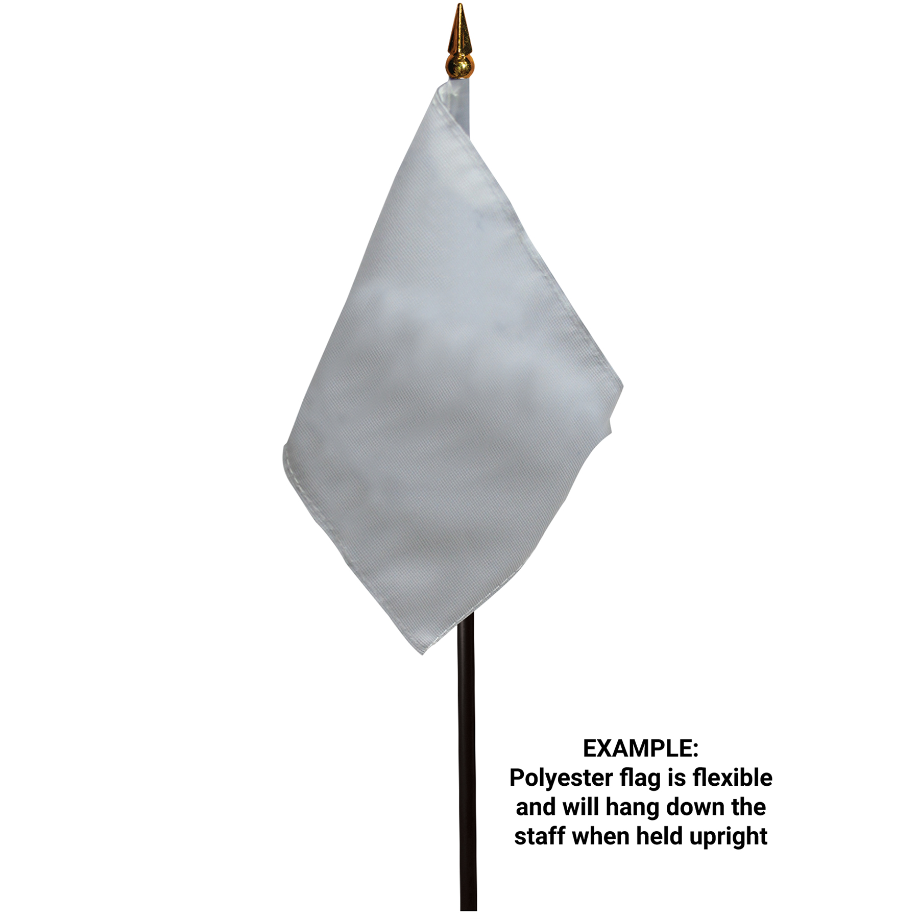 4" x 6" Double Sided Polyester Stick Flags 6