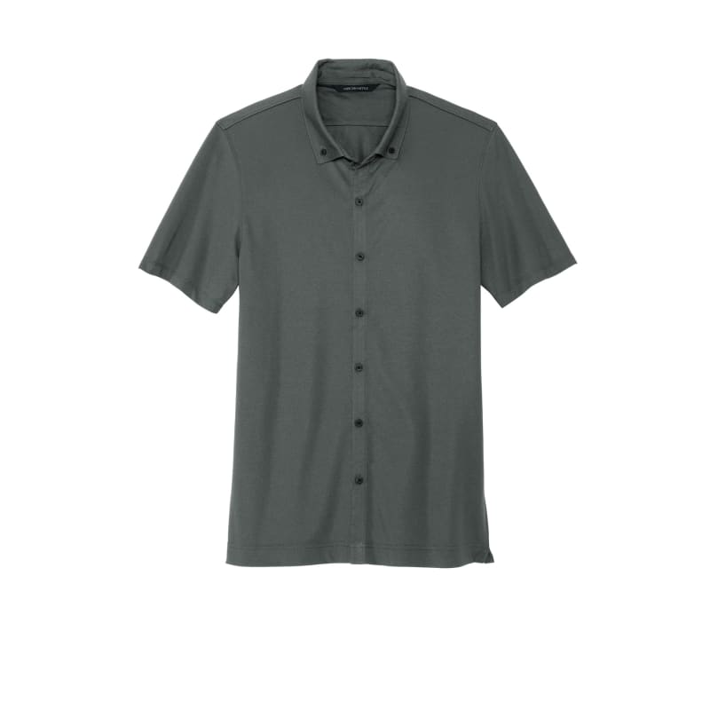 Mercer+Mettle Stretch Pique Full-Button Polo 9