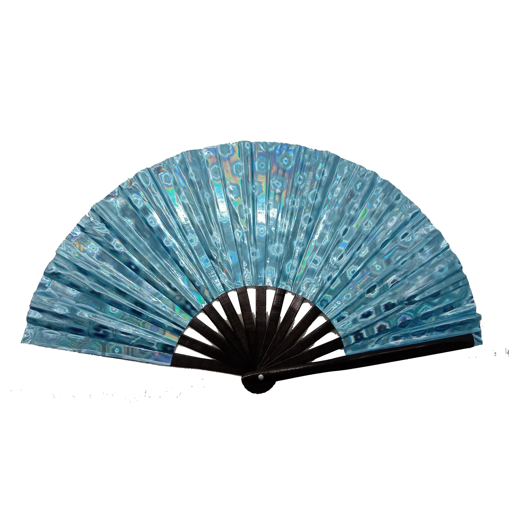 PCV Laser Film Large Bamboo Fan 12