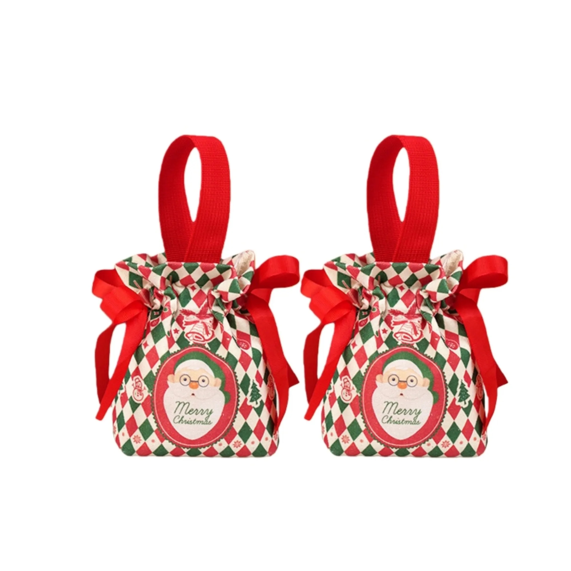 Canvas Christmas Drawstring Bag 2