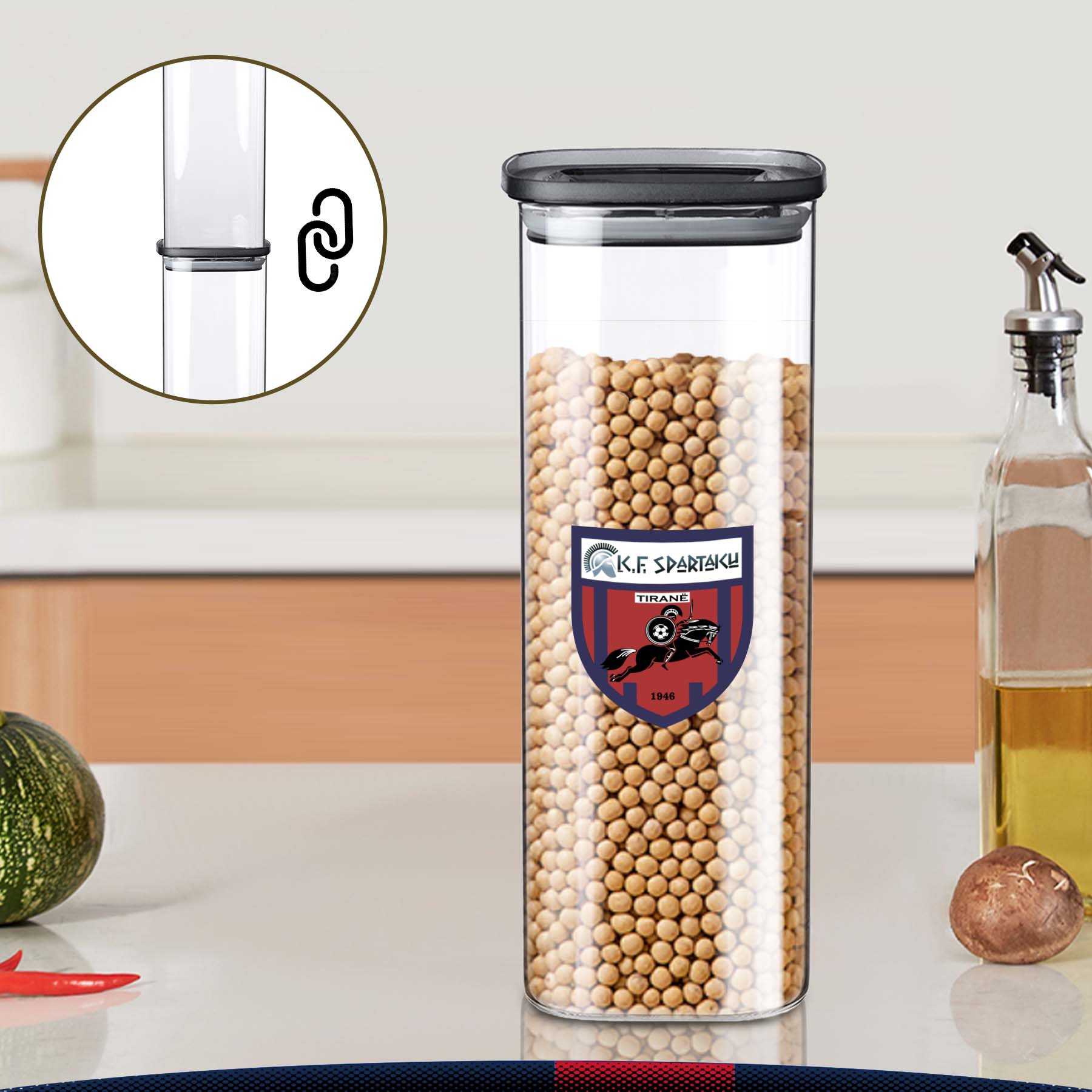 71 oz. Tusia Glass Storage Jars 2