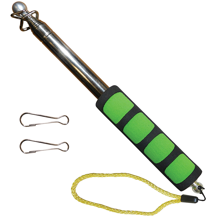 Handheld Telescopic Flagpole - Green Handle 5