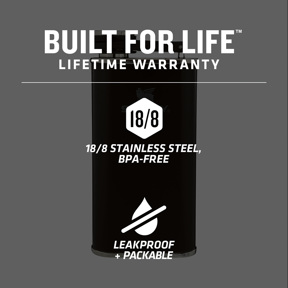 Stanley® 8oz Classic Easy Fill Wide Mouth Flask 100