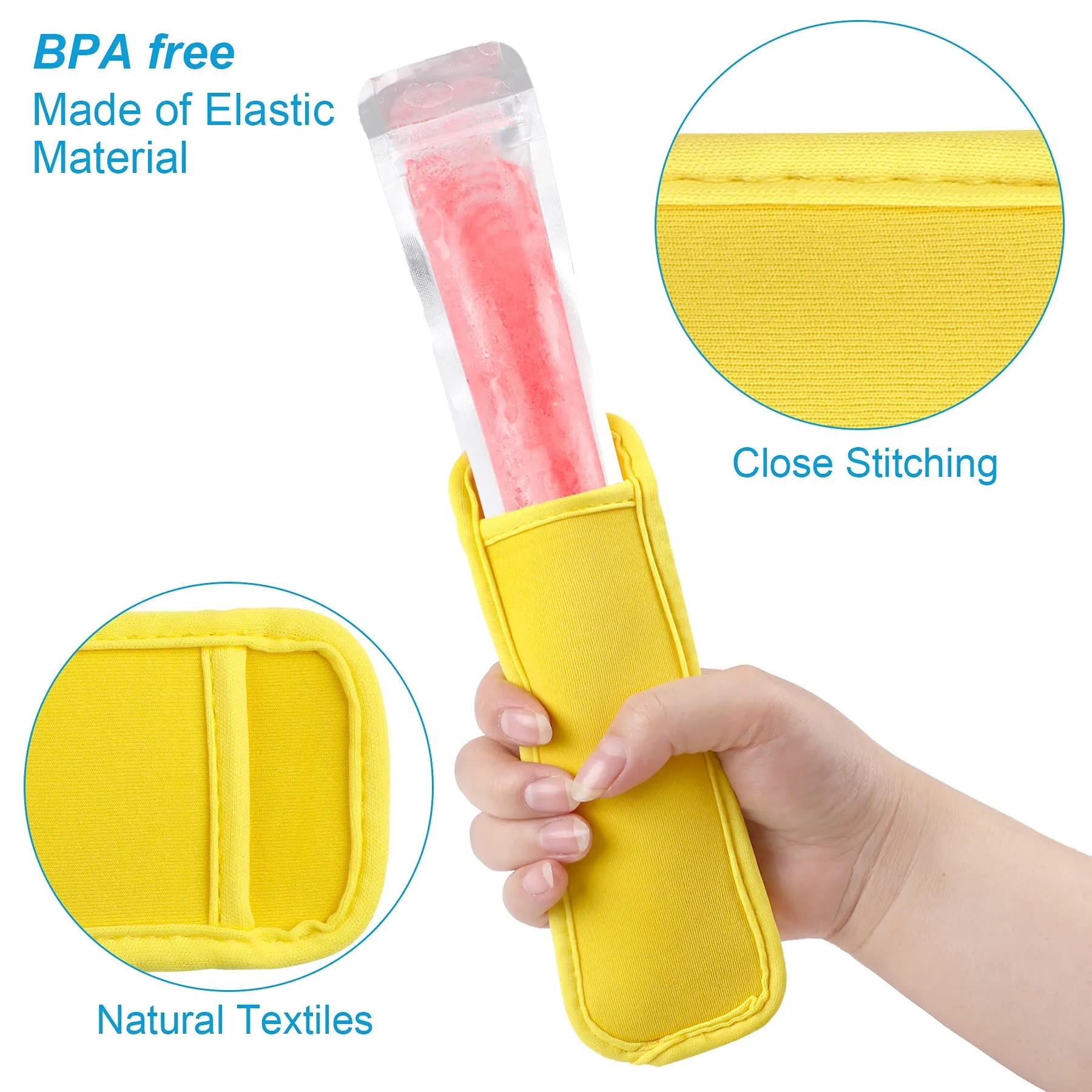 Reusable Popsicle Holder Ice Pop Sleeves 4
