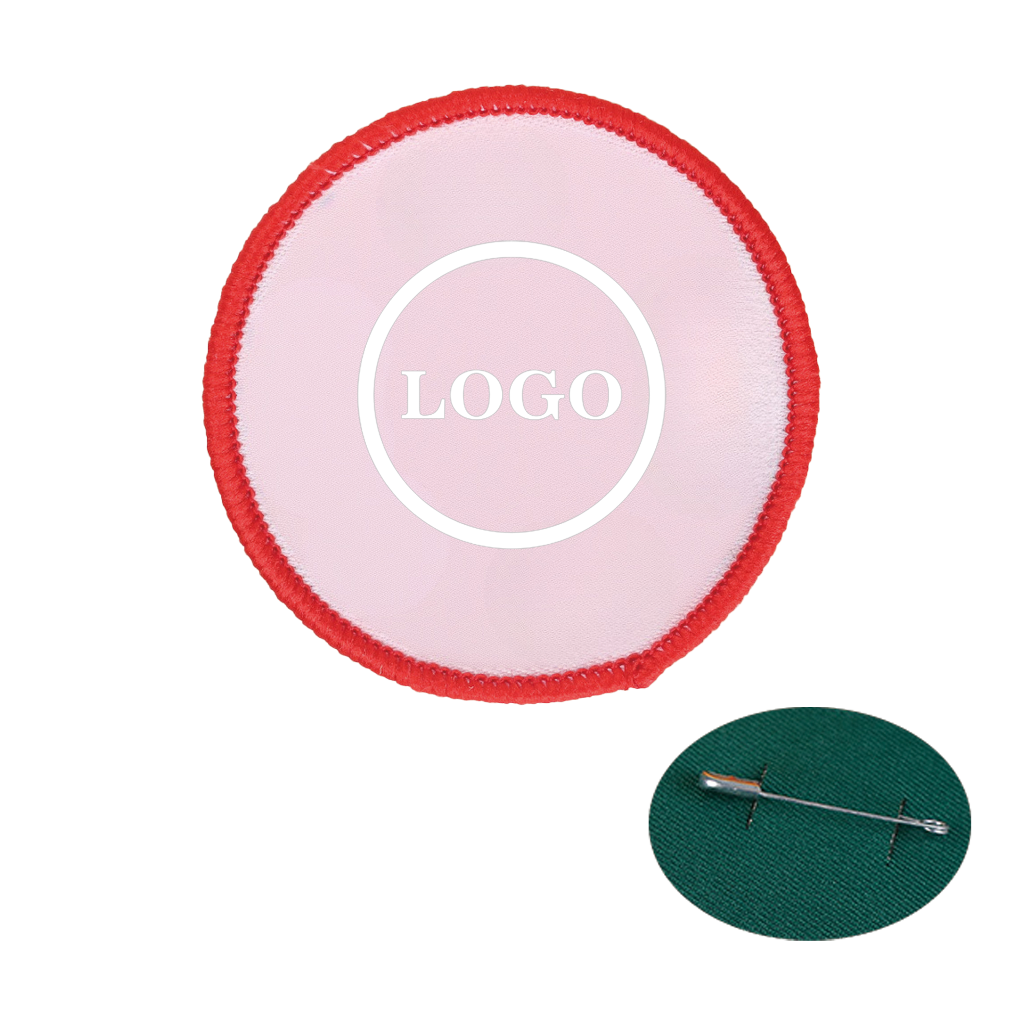 Woven Label Round Badge Armband 2
