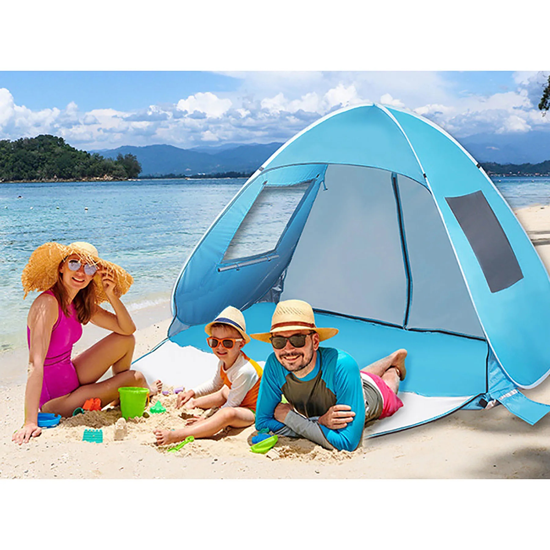 Portable Pop Up Beach Tent 9