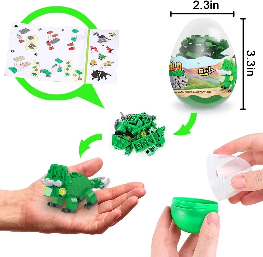 12Pcs Pre Filled Dinosaurs Building Blocks 1