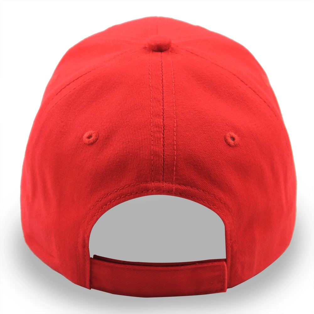 6 Panel Structured Classic Baseball Cap Cotton Twill