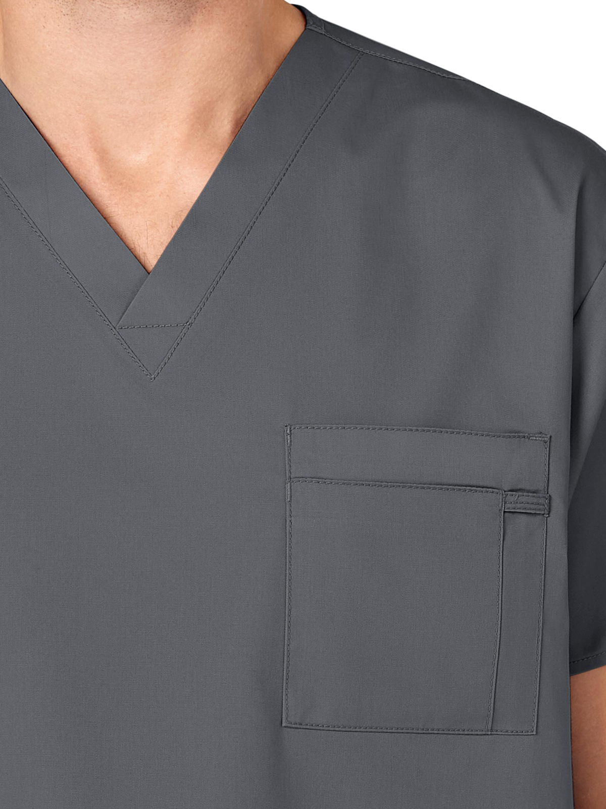 Wink - WORK - Unisex Double-Pocket V-Neck Top 13