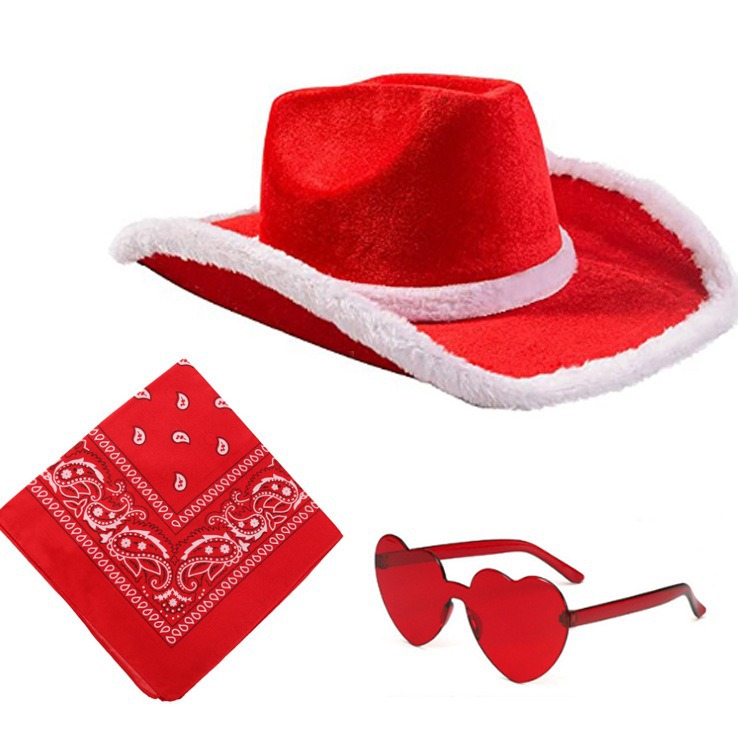 Christmas Cowboy Hat 3