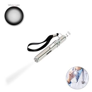 Durable Stainless Steel LED Flashlight Pen Shaped Design With Metal Clip 3