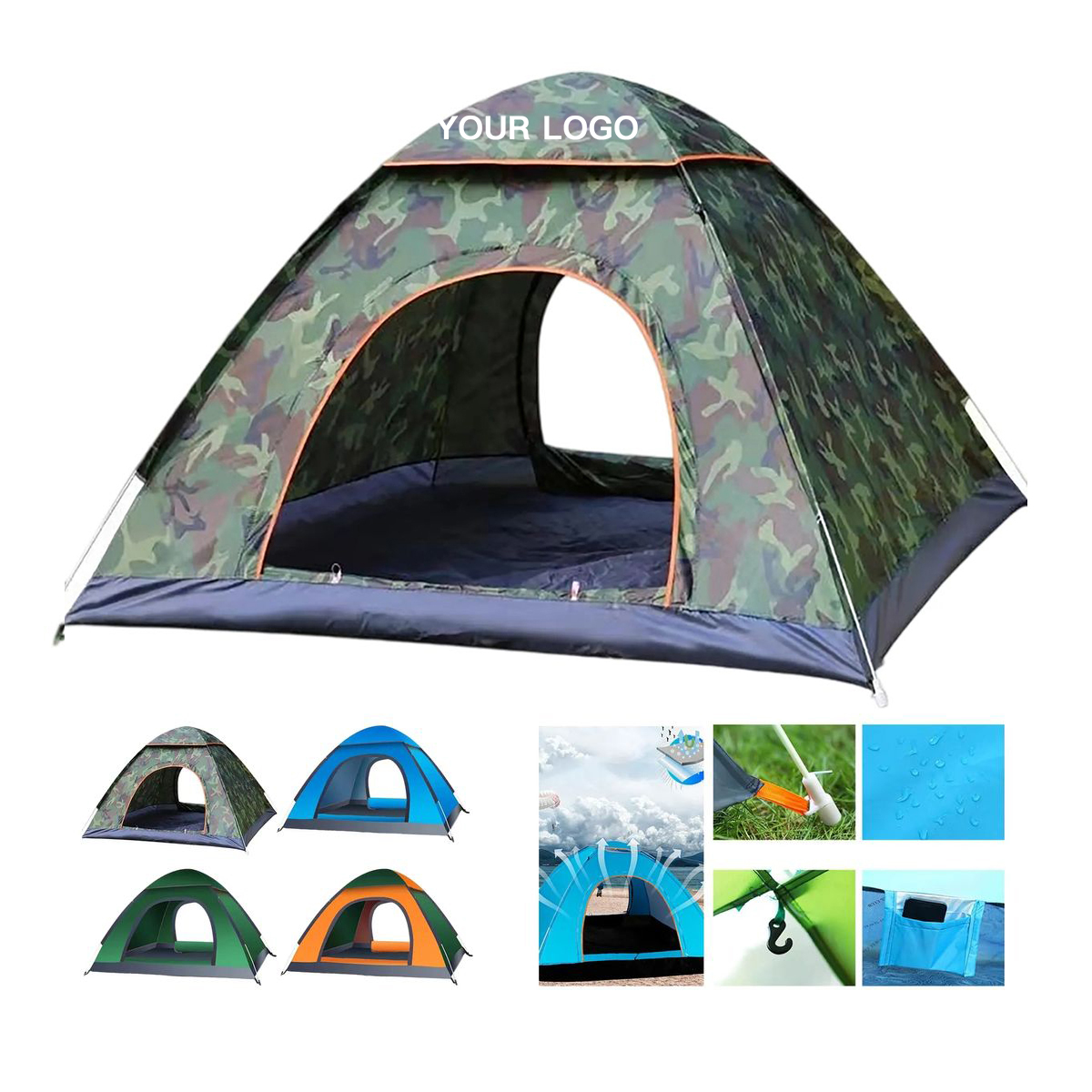 Lightweight Polyester Hiking Tent 4