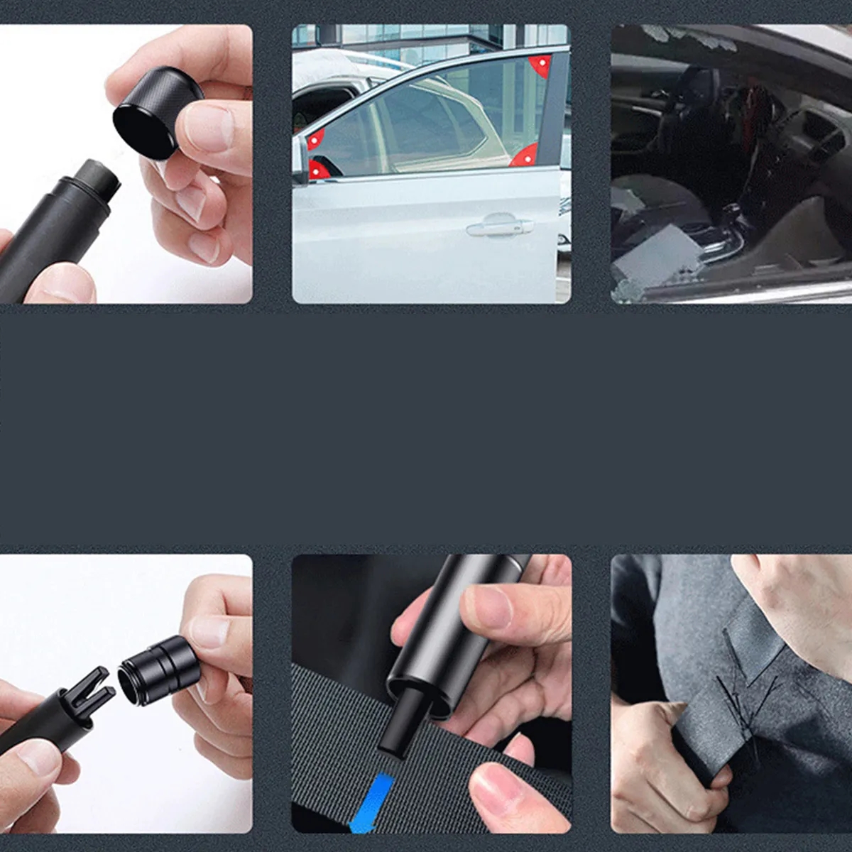Car Safety Hammer Window Glass Breaker and Seat Belt Cutter 5