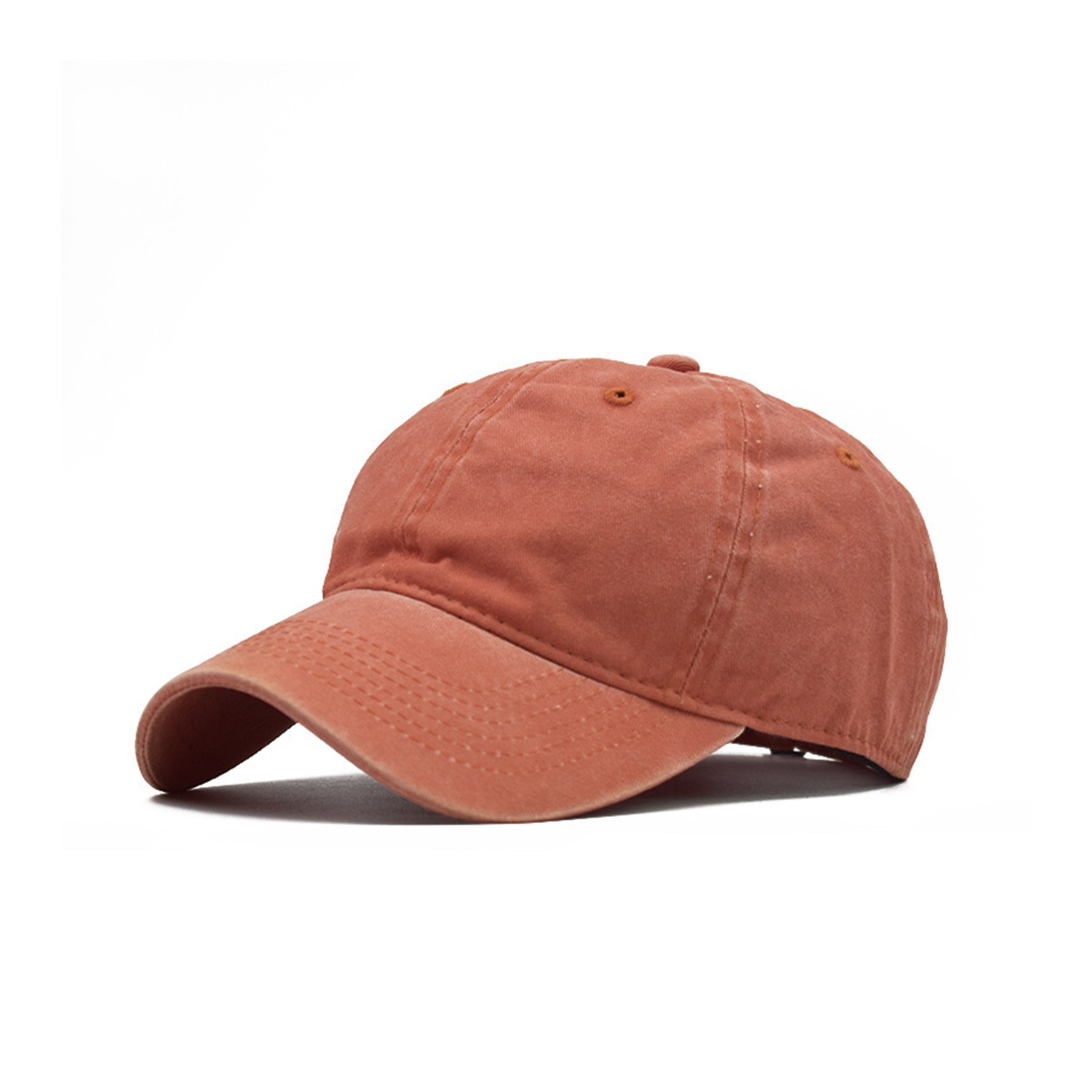 Men Women Washed Cotton Baseball Cap Adjustable Hat 9