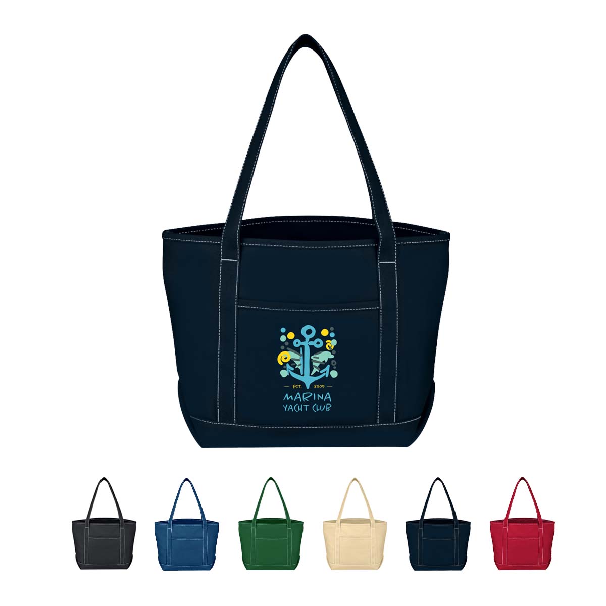 Jornikolor Medium Starboard 24 oz. Cotton Canvas Bag 11