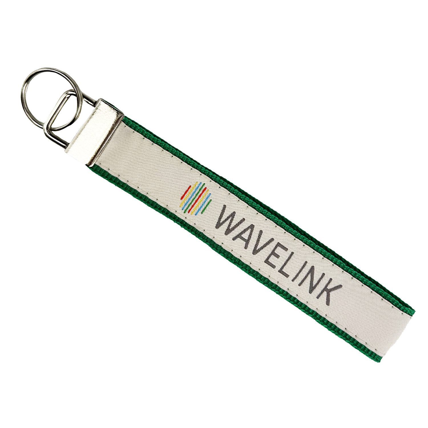 1" x 6-1/2" Woven Key Strap w/ Nickel-Plated Hardware - "Elite" Weave 6